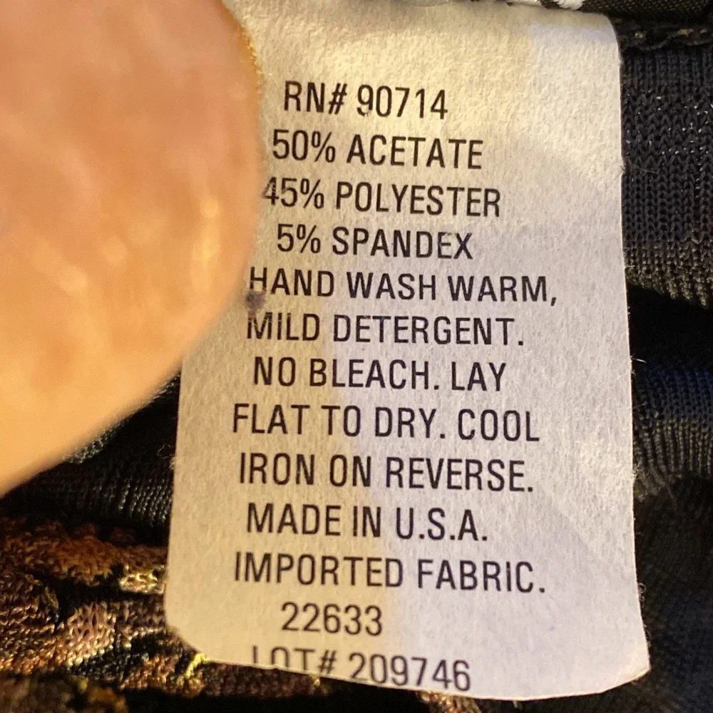 MSK Jacket Textured Floral Gold Beaded Fringe Hem Black Purple - Picture 5 of 9